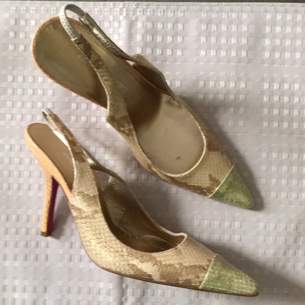 Badgley Mischa Sling Back Black Evening Shoes - Picture 3 of 5